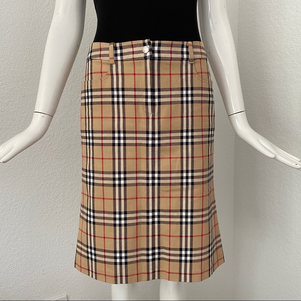 Burberry check skirt